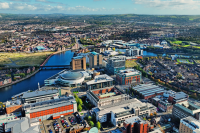 Aerial view of Belfast