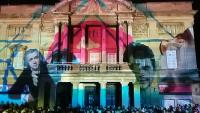 Hull City Hall illuminated at the opening event for Hull City of Culture in 2017