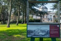 Front of Chiswick House in West London, UK.