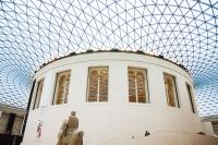 Glass roof inside the British Museum