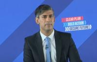 Rishi Sunak launching the Conservative general election manifesto