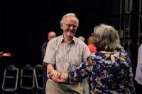 An man and woman dancing