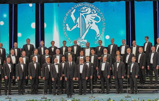 Choir performing at Llangollen International Musical Eisteddfod