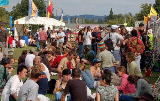 People at the Towersey Festival