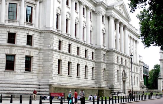 HM Treasury building in London