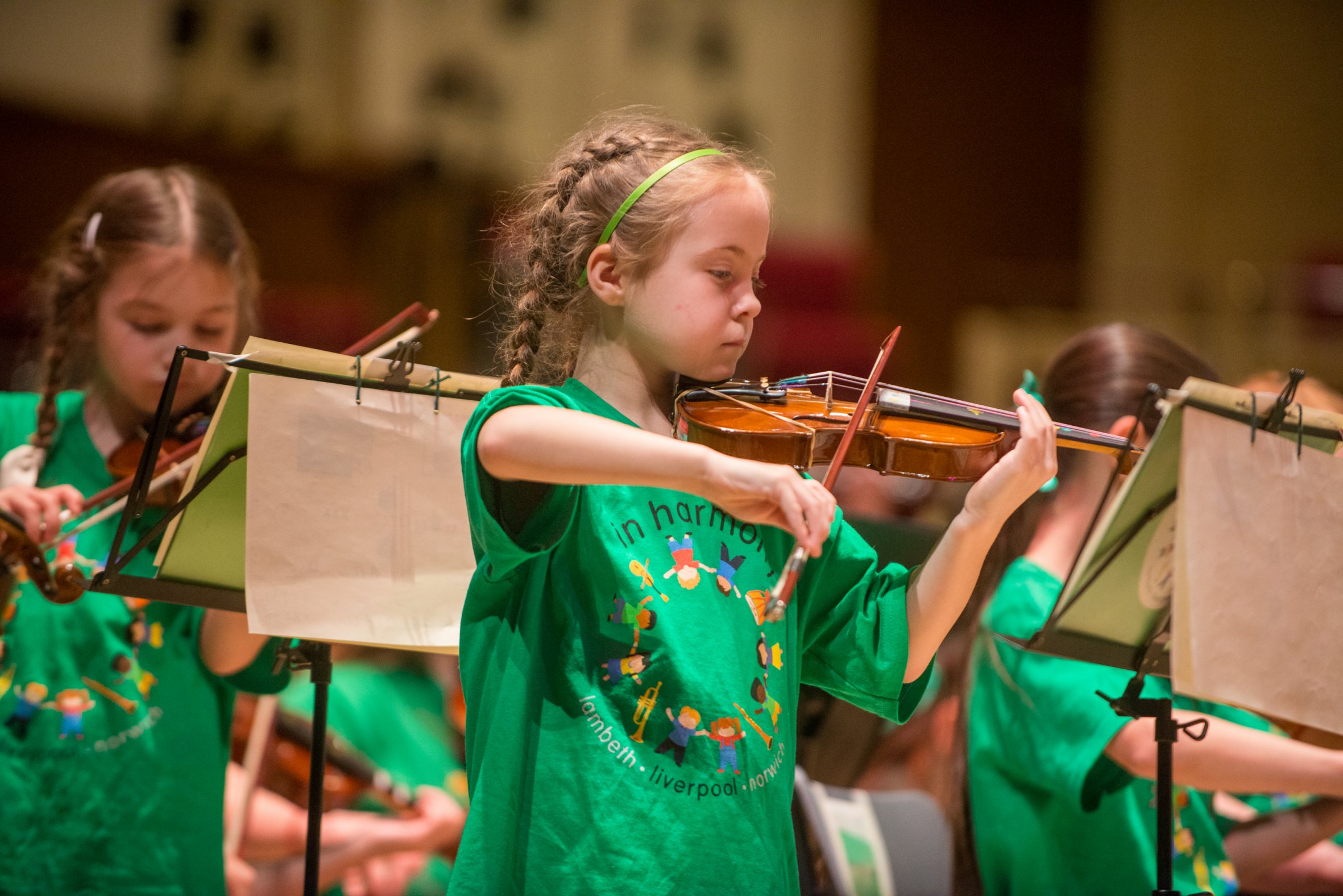 Girl playing violin