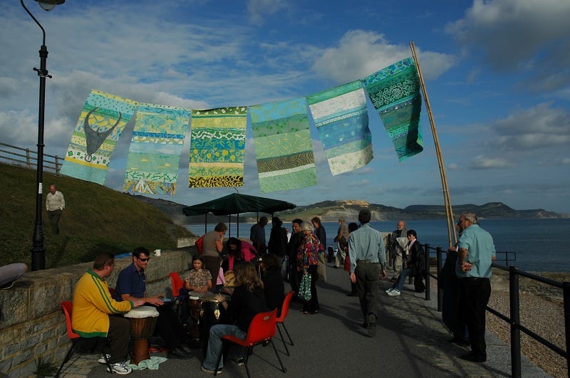 Photo of community event by the sea