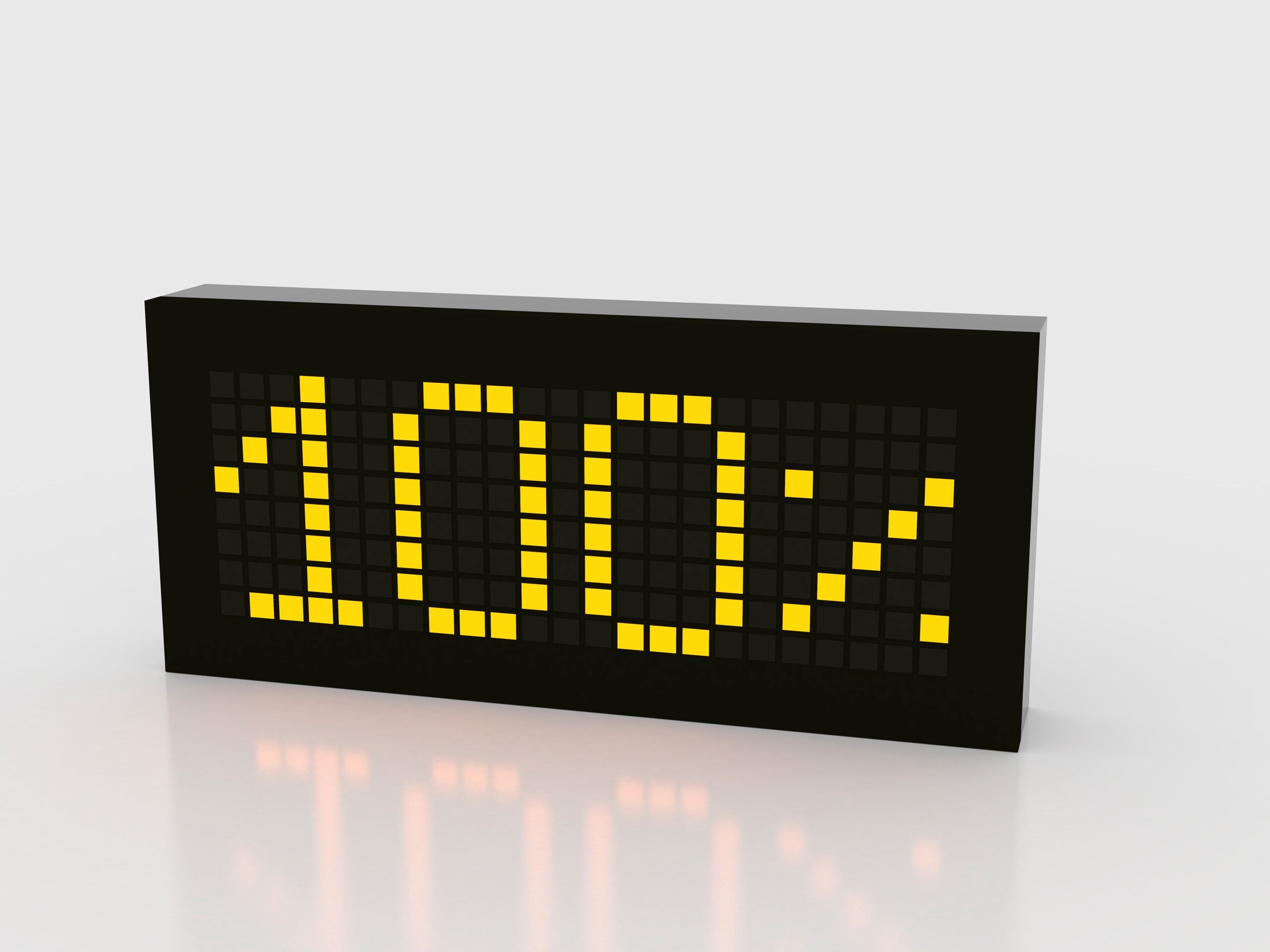 Photo of digital display of 100%