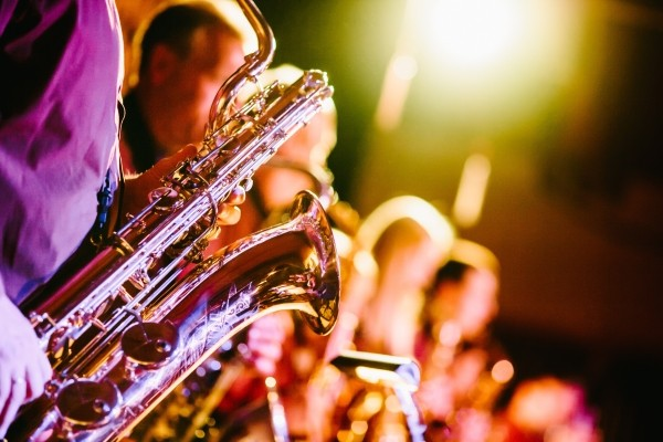 Photo of musicians at concert