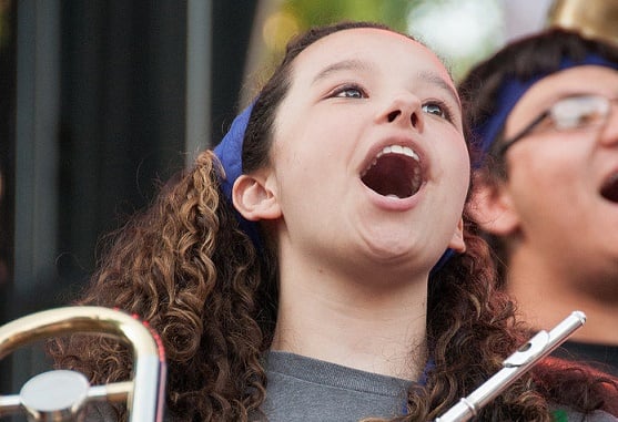 Photo of girl singing