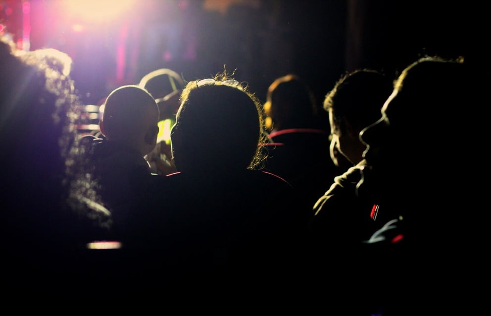 Photo of people in a screening