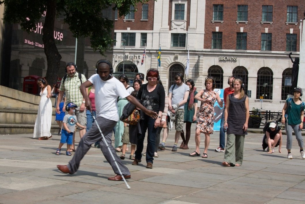 Dancing with the long cane