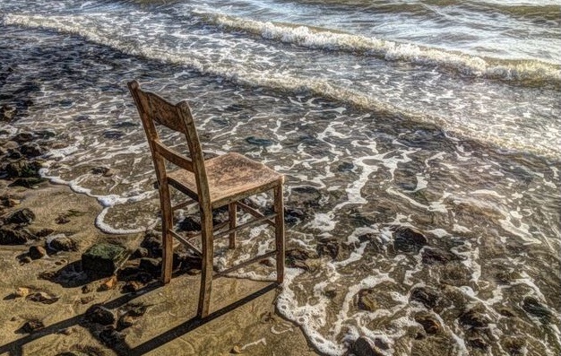 Chair by the seashore