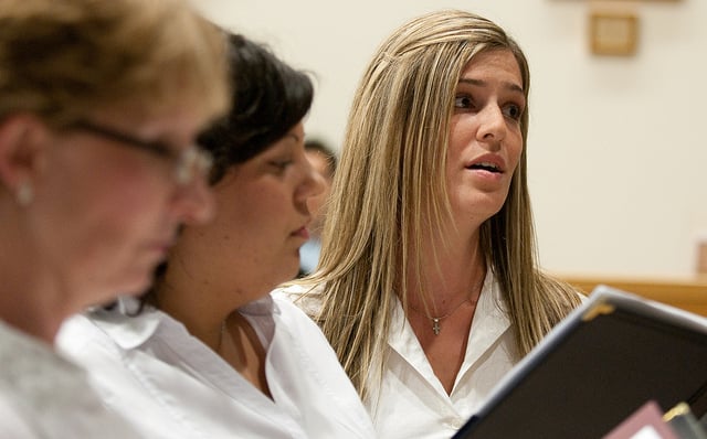 A photo of a choir