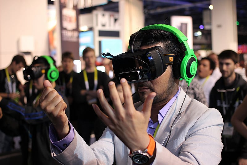 Photo of virtual reality headset