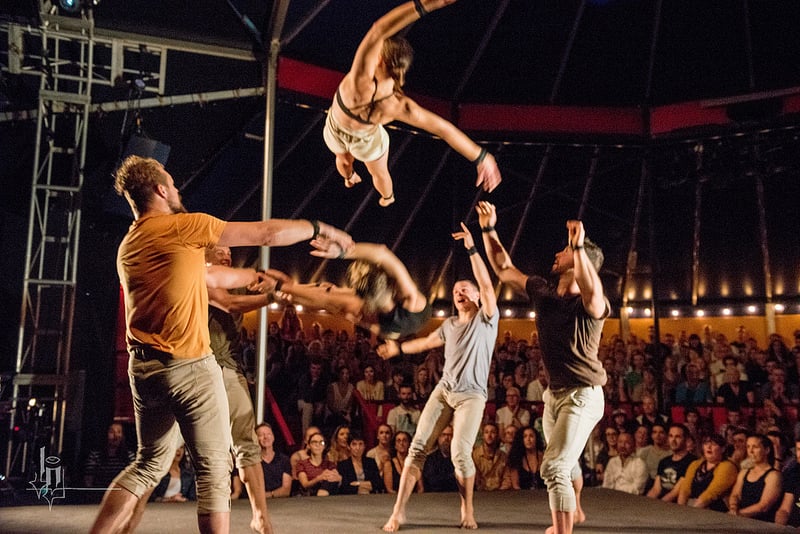 Photo of a circus performance