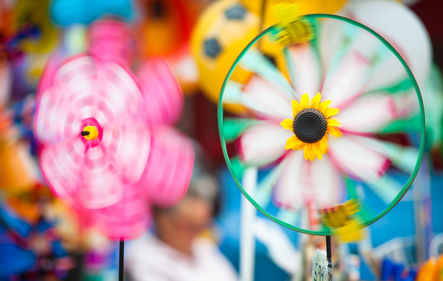 Photo of spinning wind toys