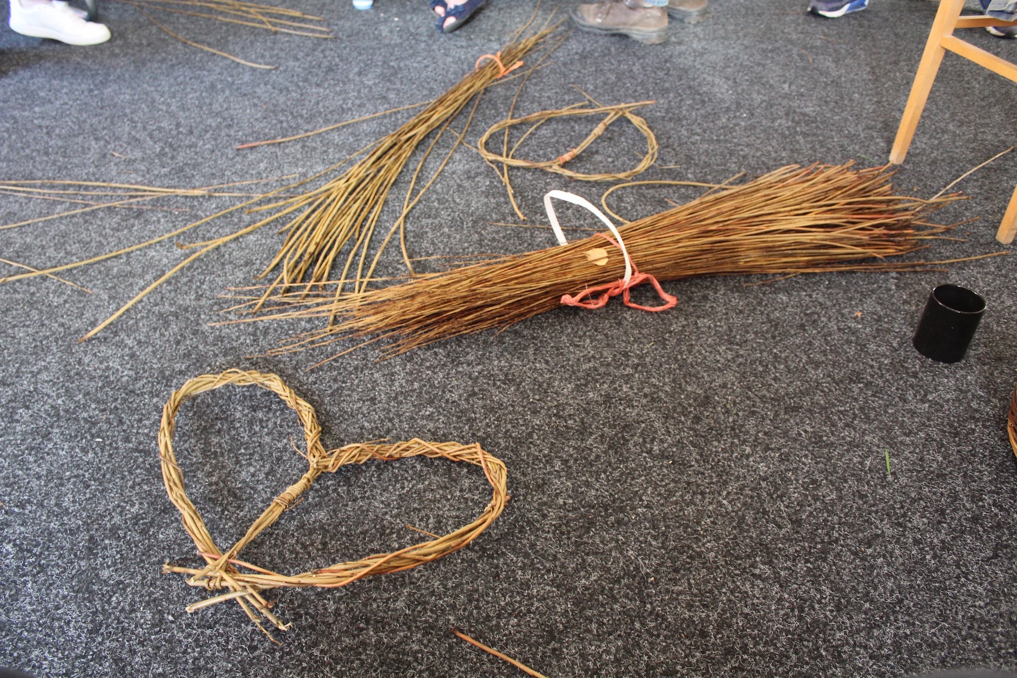 Photo of woven willow branches