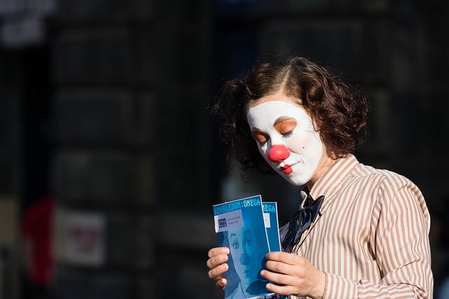 Photo of performer at Edinburgh Fringe