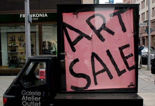 Photo of art sale