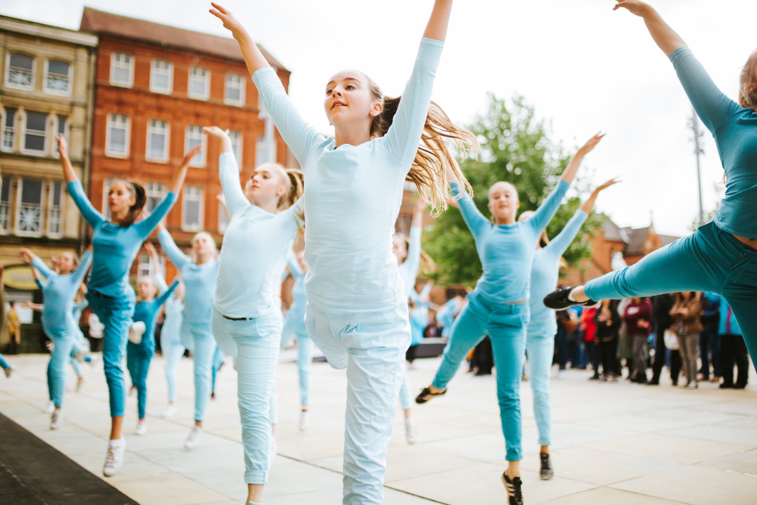 Photo of girls dancing outdoors