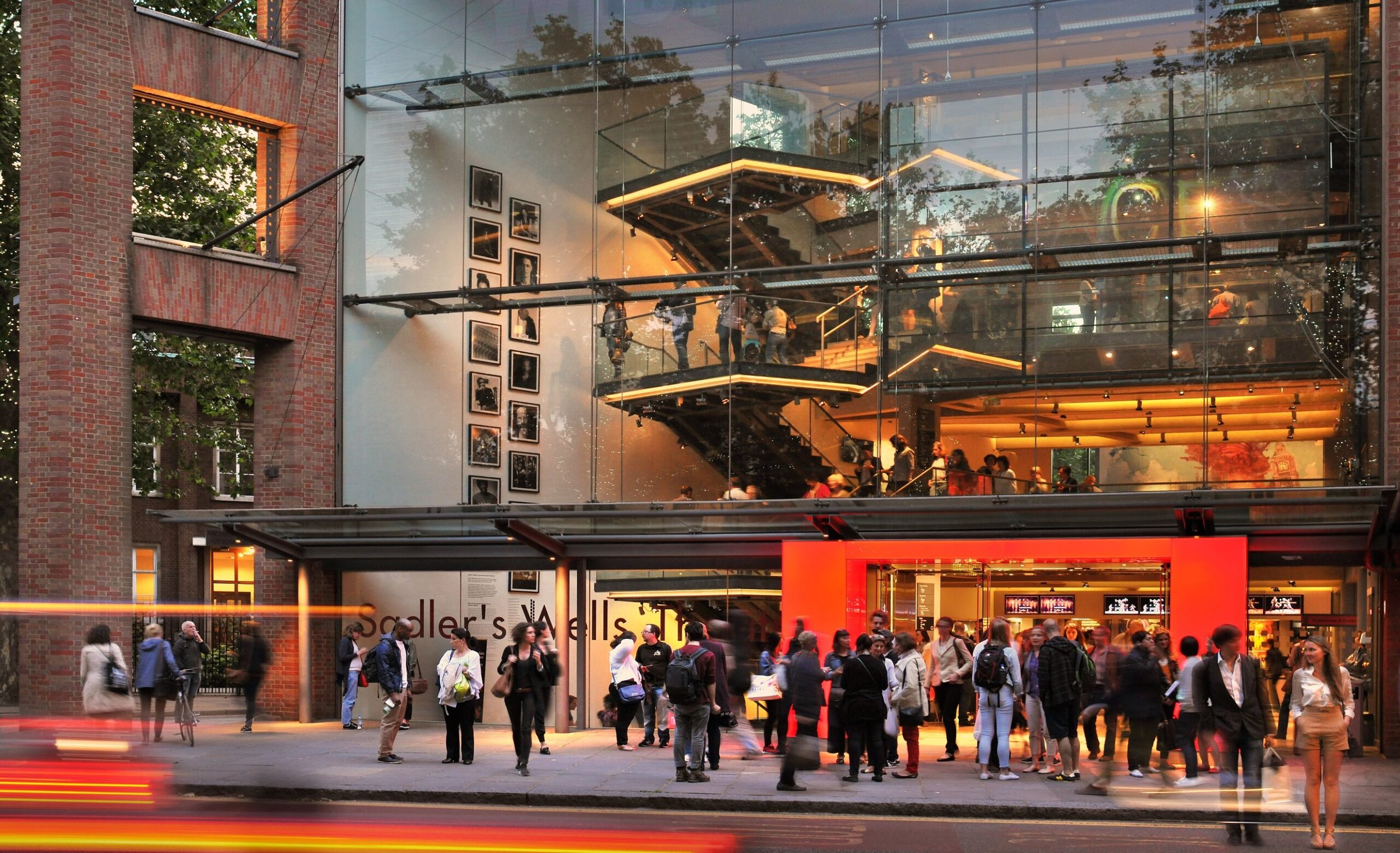 Photo of exterior of theatre at night