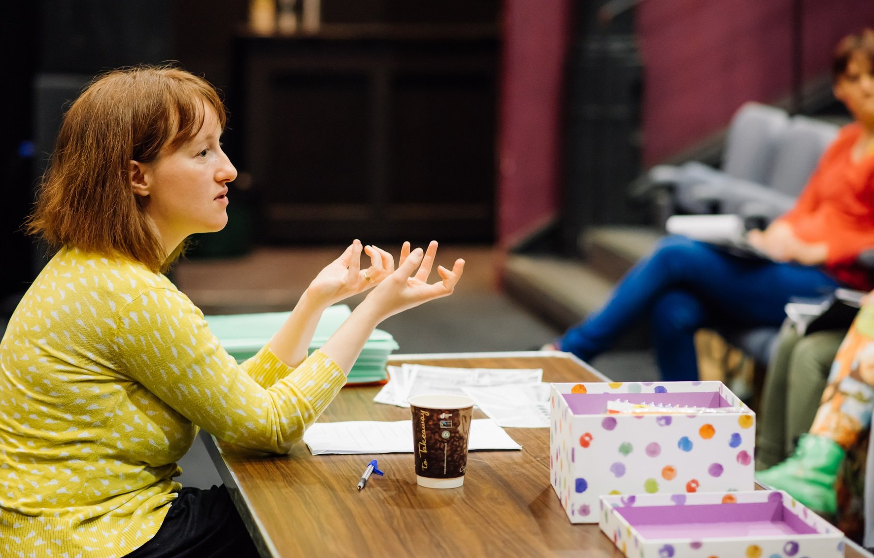 Photo of woman talking