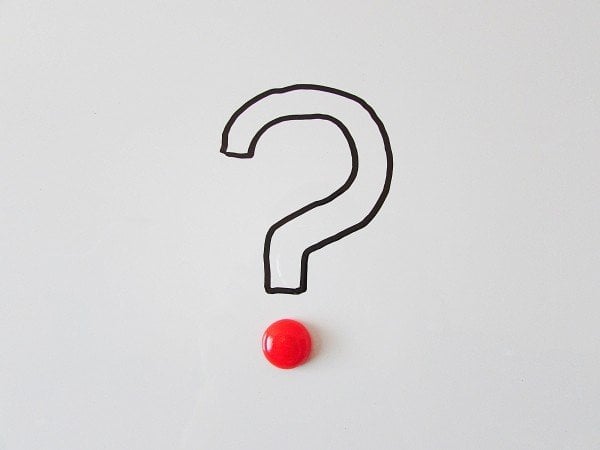 Photo of question mark