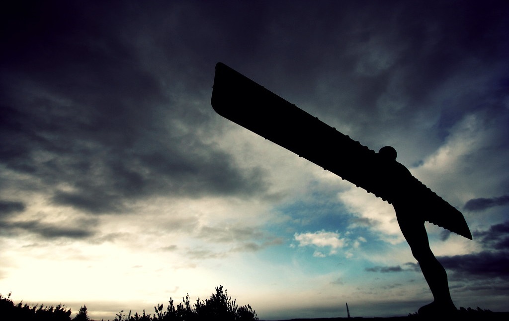 A photo of the Angel of the North sculpture