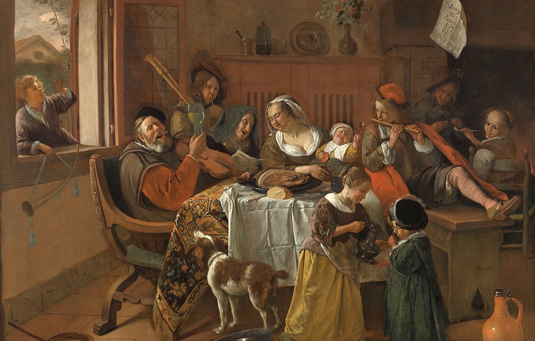 painting by Jan Steen from the Rijksmuseum in Amsterdam