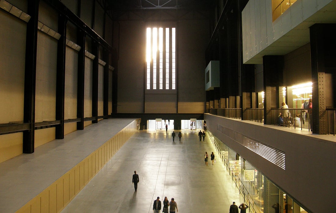 Tate Modern taken from inside the hall