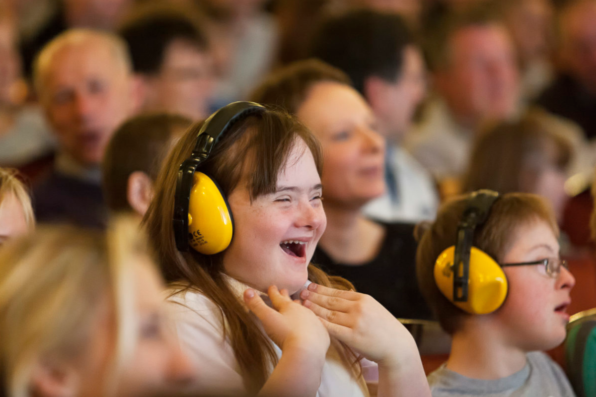 Disabled person in audience