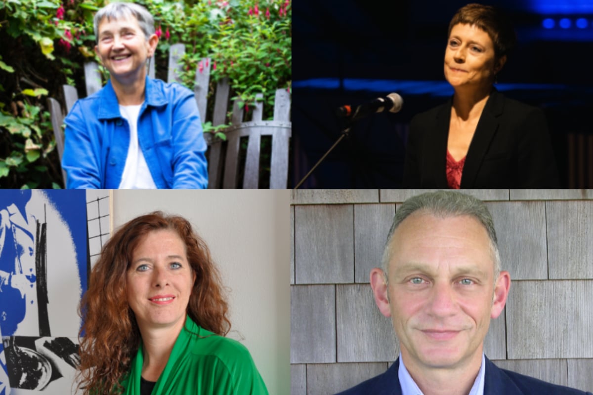 Four headshots edited together (L to R top to bottom): Frances Morris, Linda Merrick, Sarah Munro, Neil Mendoza