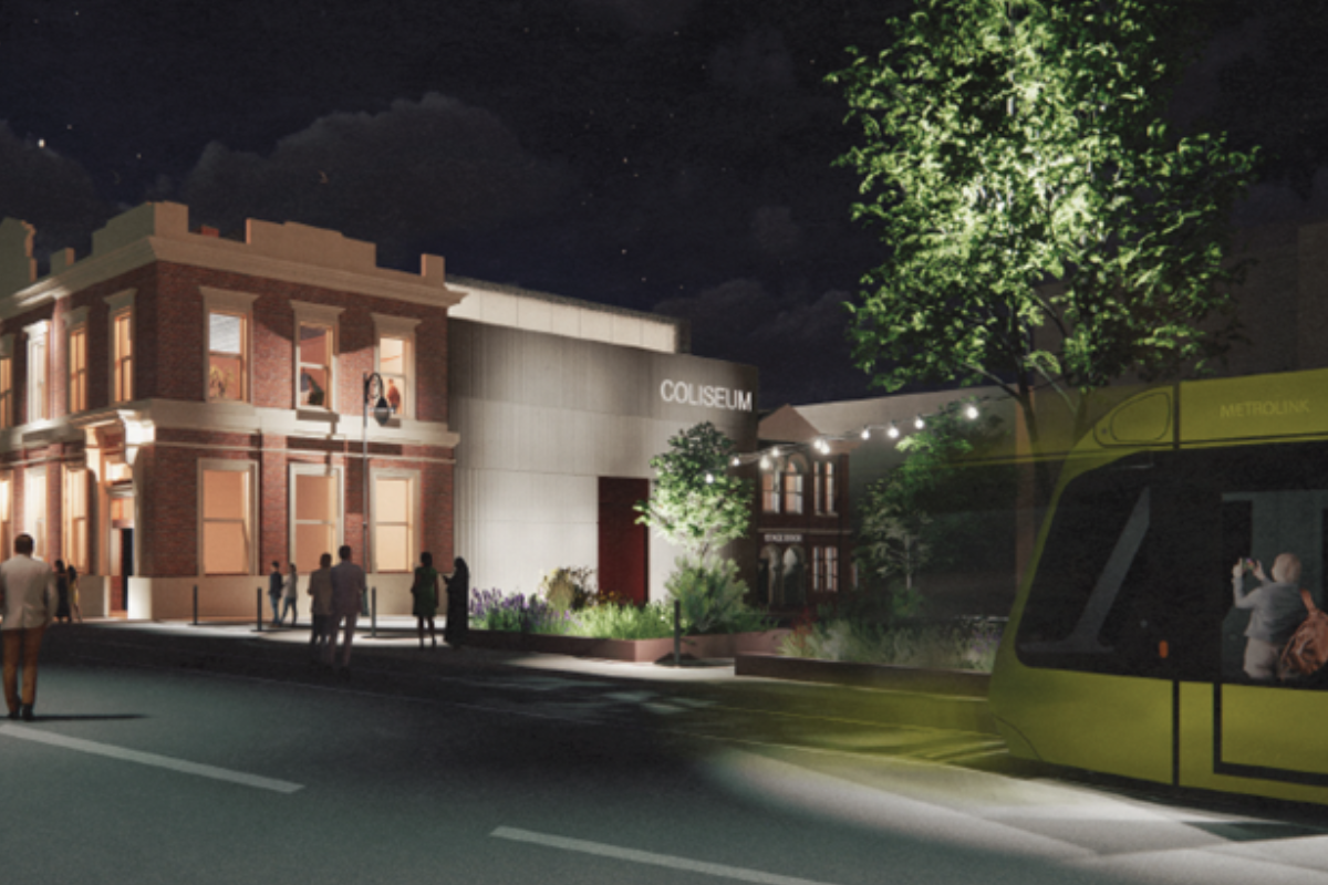 An artists impression of the future theatre in Oldham Coliseum