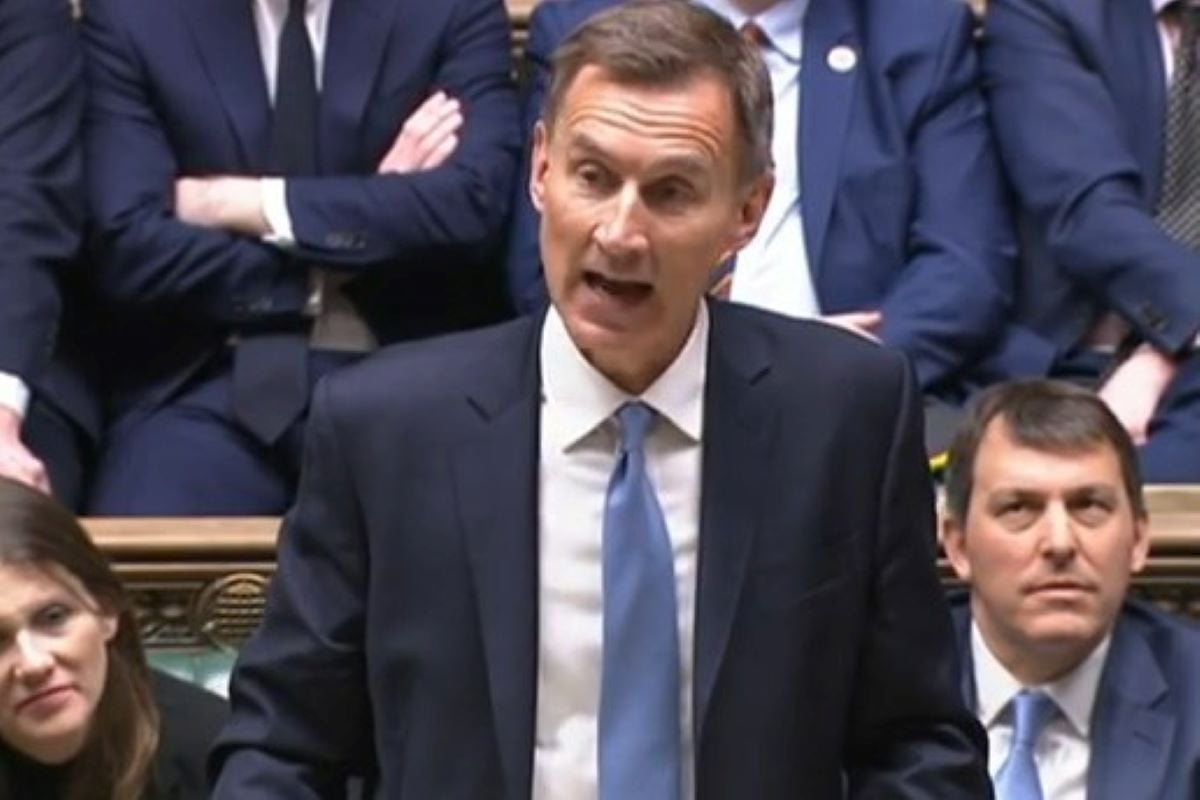 Chancellor Jeremy Hunt delivering the Spring Budget