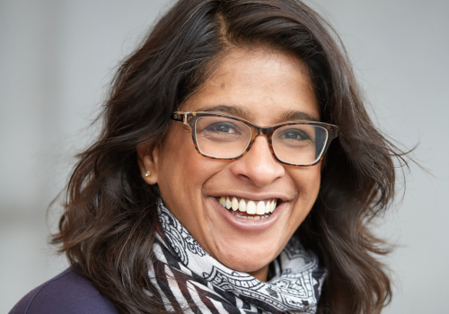 INDHU RUBASINGHAM, outgoing Artistic Director, Kiln Theatre.