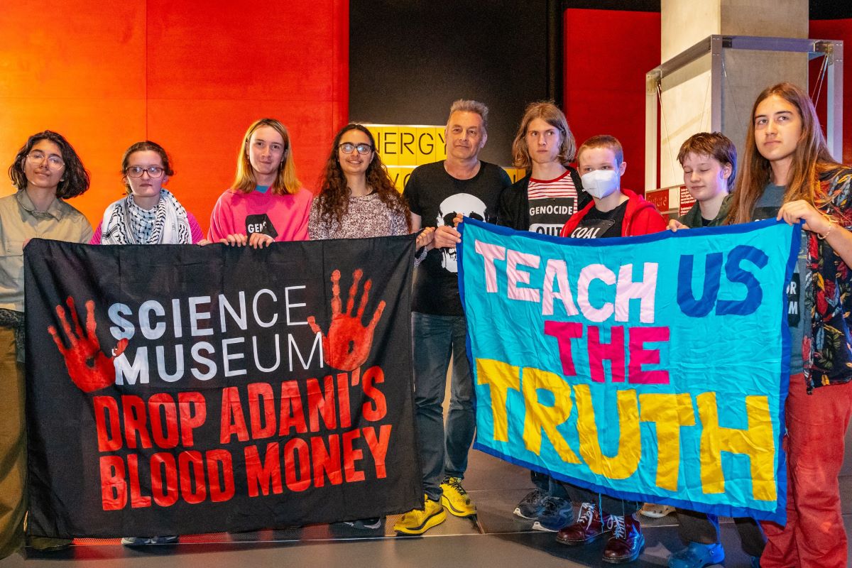 Climate protestors stage Science Museum demonstration