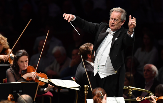 Sir John Eliot Gardiner conducting