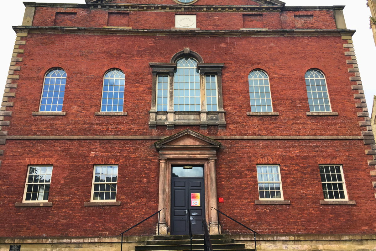 The exterior of Square Chapel