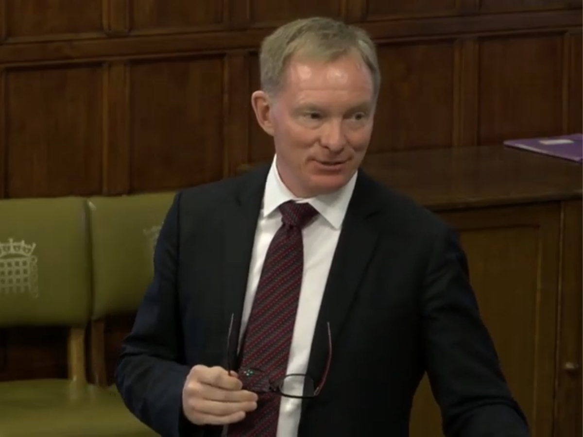 Arts Minister Chris Bryant speaking at a Westminster Hall debate on the secondary ticket market Oct 2024.