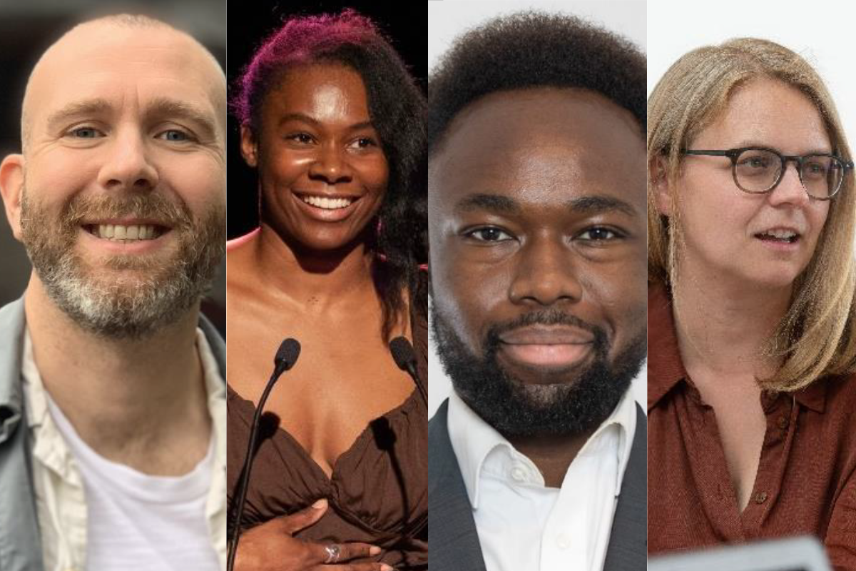 Left to right - headshots of Tom Robertson, Deborah Yewande Bankole, Osas Esosa and Roxanne Peak-Payne.